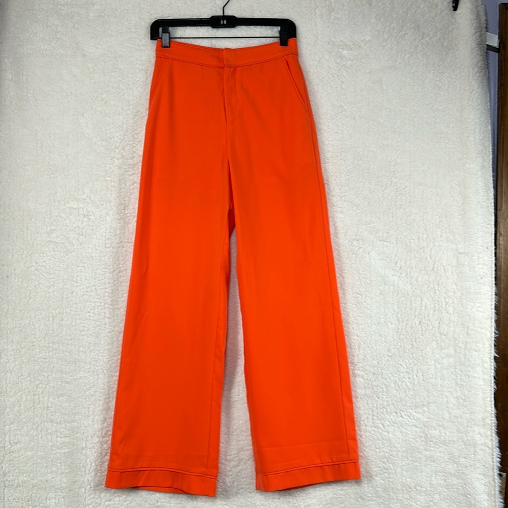 Endless Rose orange wide leg trousers pants sz S
